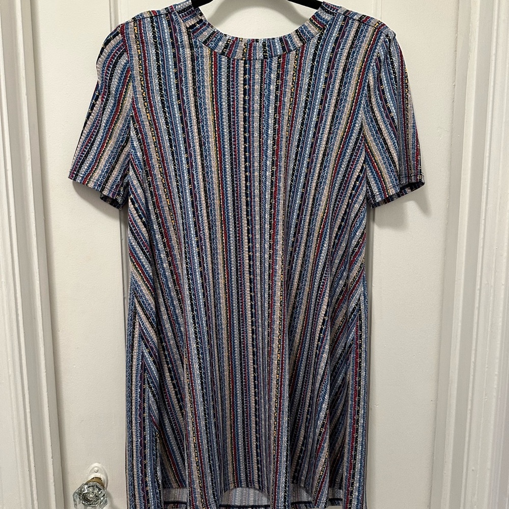 BCBGeneration Colorful Striped Mini Dress